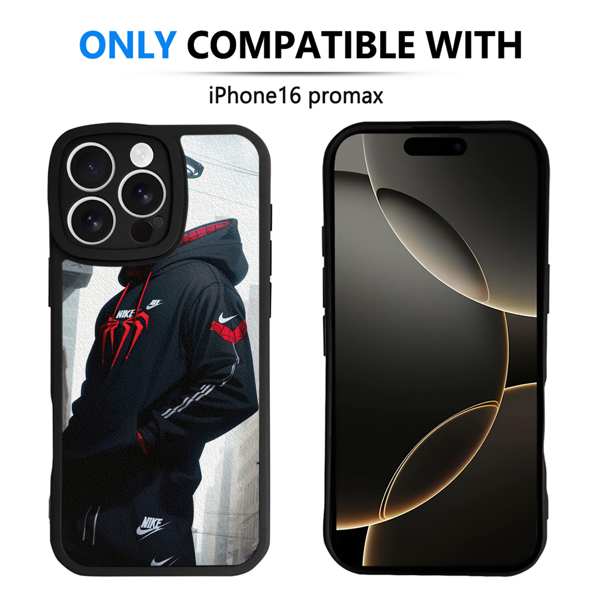 （画像用） Spider Man スパイダーマン 【iPhone 16シリーズ対応】シリコンスマホケース（レザー調） 材質：シリコン